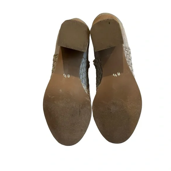 JOURNEE SIGNATURE Gray Side Cutout Kevona Woven Leather Booties, Sz 8.5 - Picture 15 of 15